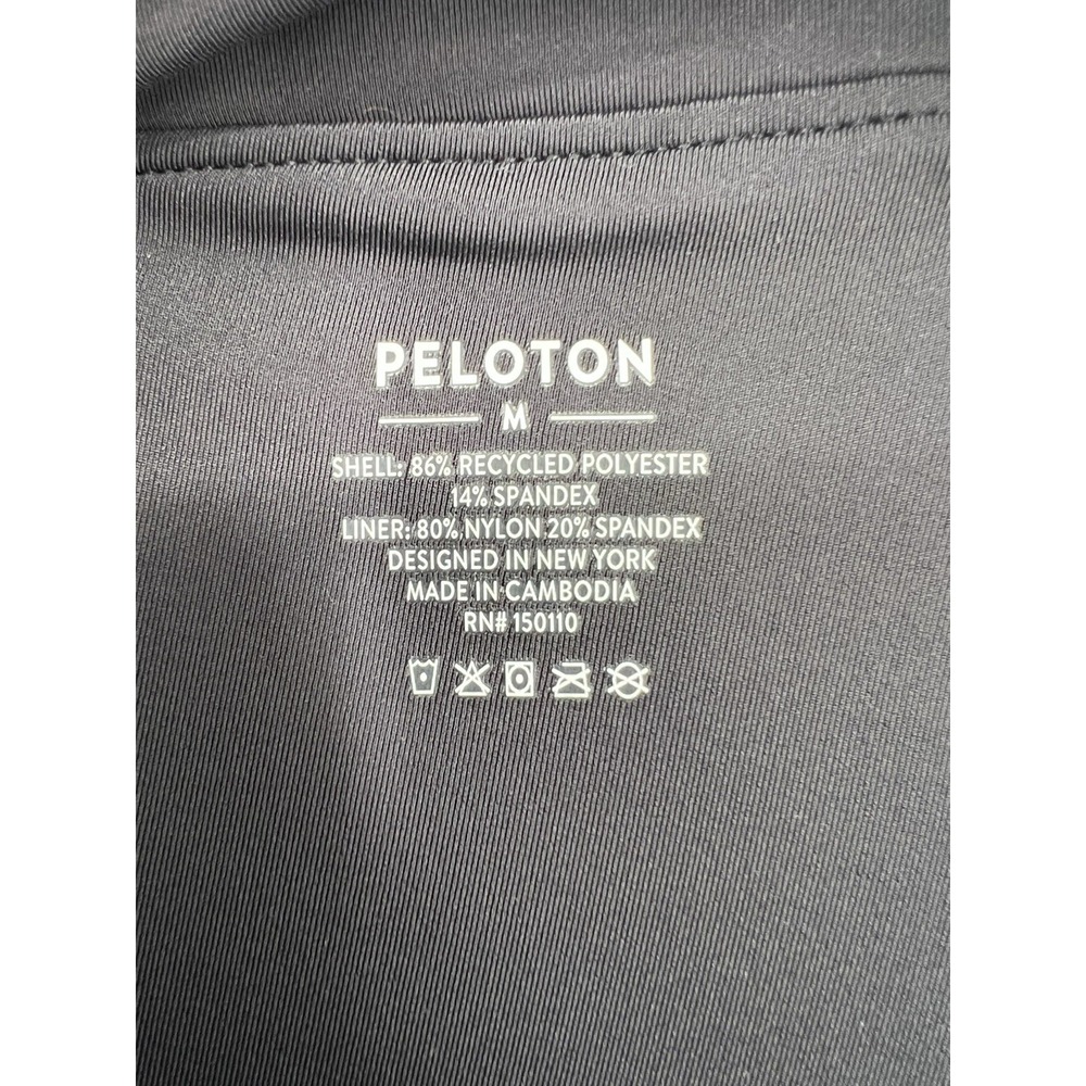 Peloton Move Mission Double Layer Run Shorts Womens Size M Black 2 in 1 Athletic - Picture 4 of 7